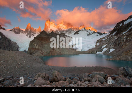 Cerro Fitz Roy, Argentinien, Patagonien Stockfoto