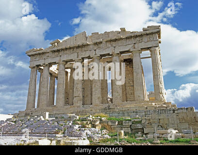 Tempel der Akropolis in Athen, Griechenland Stockfoto