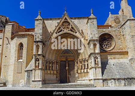 Iglesia de Santa Maria la Mayor, Haupteingang, Portal, Stockfoto