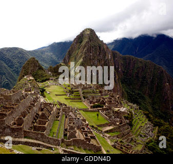 Machu Picchu, die verlorene Stadt der Inkas in Peru Stockfoto
