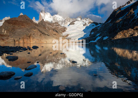 Laguna de Los Tres, Argentinien, Patagonien Stockfoto