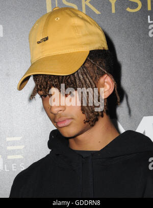 Los Angeles, CA, USA. 14. Juli 2016. 14. Juli 2016 - Los Angeles, Kalifornien. Jaden Smith. Anreise für das Starten des OUE Skyspace LA statt bei uns Bank Tower. Bildnachweis: Birdie Thompson/AdMedia Credit: Birdie Thompson/AdMedia/ZUMA Draht/Alamy Live-Nachrichten Stockfoto