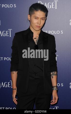 Brooklyn, NY, USA. 15. Juli 2016. Miyavi im Ankunftsbereich für Piaget Launch Party für die Maison Zeitmesser, die Duggal Gewächshaus, Brooklyn, NY 15. Juli 2016. Bildnachweis: Kristin Callahan/Everett Collection/Alamy Live-Nachrichten Stockfoto