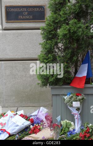 Schöne Terror Attack Memorial in New York City Stockfoto