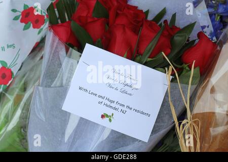 Schöne Terror Attack Memorial in New York City Stockfoto