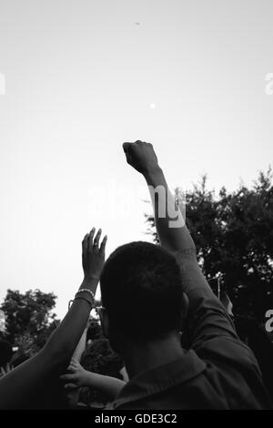 Texas, USA. 15. Juli 2016. Black lebt Angelegenheit Protest vor Texas Capitol Building © Corey Mendez/Alamy Live News Stockfoto