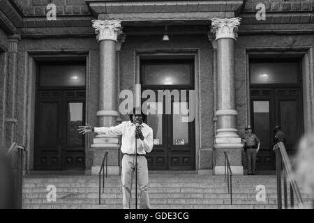Texas, USA. 15. Juli 2016. Black lebt Angelegenheit Protest vor Texas Capitol Building © Corey Mendez/Alamy Live News Stockfoto