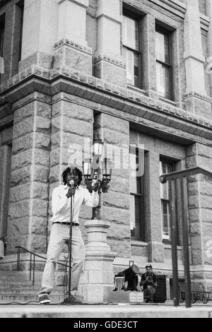 Texas, USA. 15. Juli 2016. Black lebt Angelegenheit Protest vor Texas Capitol Building © Corey Mendez/Alamy Live News Stockfoto