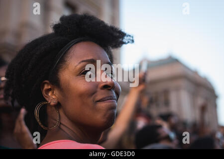 Texas, USA. Am 15. Juli 2016. Schwarz leben Angelegenheit Protest vor Texas Capitol Building Credit: Corey Mendez/alamy leben Nachrichten Stockfoto