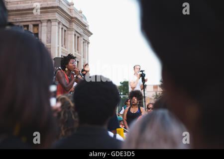 Texas, USA. 15. Juli 2016. Black lebt Angelegenheit Protest vor Texas Capitol Building Credit: Corey Mendez/Alamy Live News Stockfoto