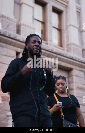 Texas, USA. Am 15. Juli 2016. Schwarz leben Angelegenheit Protest vor Texas Capitol Building Credit: Corey Mendez/alamy leben Nachrichten Stockfoto