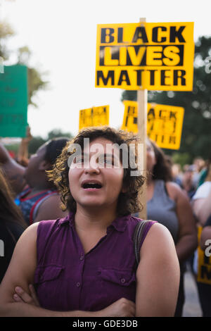 Texas, USA. 15. Juli 2016. Black lebt Angelegenheit Protest vor Texas Capitol Building Credit: Corey Mendez/Alamy Live News Stockfoto