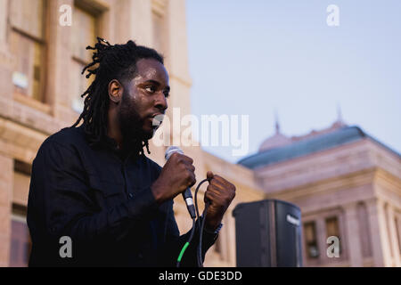 Texas, USA. 15. Juli 2016. Black lebt Angelegenheit Protest vor Texas Capitol Building Credit: Corey Mendez/Alamy Live News Stockfoto