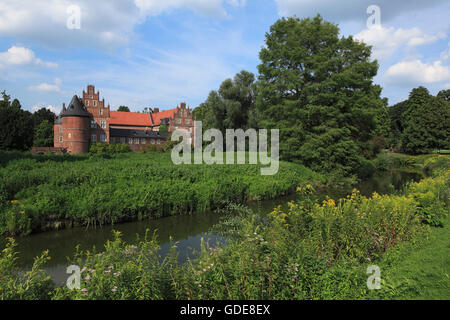 Schloss und Schlosspark Herten, Ruhrgebiet, Nordrhein-Westfalen Stockfoto