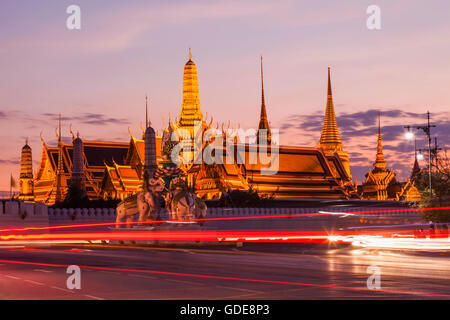 Thailand, Bangkok, Grand Palace, Wat Phra Kaeo Stockfoto