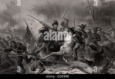 Schlacht von Shiloh, Tennessee USA Bürgerkrieg Stockfoto