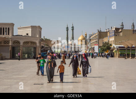 Iran, Stadt Qom, Hazrat-e Masumeh (Heiligtum) Stockfoto