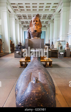 England, London, British Museum, Ausstellung ägyptischer Artefakte Stockfoto