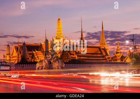 Thailand, Bangkok, Grand Palace, Wat Phra Kaeo Stockfoto