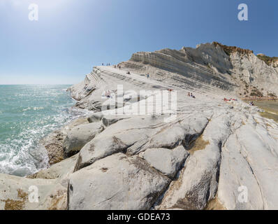 Scala dei Turchi, Treppe der Türken Stockfoto