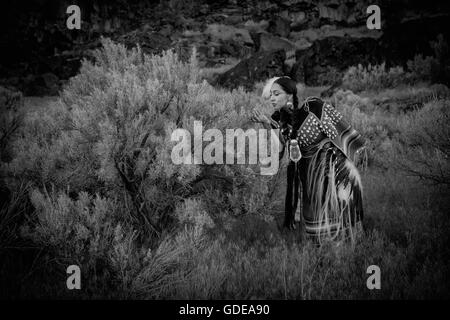 USA, Idaho, Willow Abrahamson, Herr 0562. Shoshone Schönheit am Snake River Canyon entlang Stockfoto