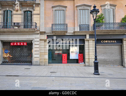 BARCELONA, Spanien Februar 1: Blick auf die Straße im Zentrum von Barcelona am 1. Februar 2015. Barcelona ist die Hauptstadt von Cata Stockfoto