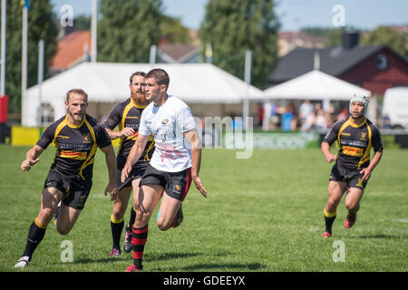 Schwedische Meisterschaften im Rugby 7 ist im schwedischen Meisterschaft Woche 2016 Stockfoto