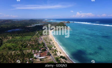 Strand von Kuta, Lombok, Indonesien Stockfoto
