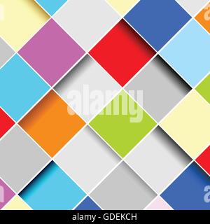 abstrakte Quadrate Kunst Vektor Illustration Hintergrundfarbe Stock Vektor