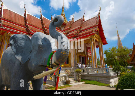 Tempel Wat Chalong, Insel Phuket, Thailand Stockfoto