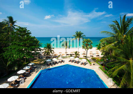 Chedi Resort bin Pansea Beach, Phuket, Thailand Stockfoto