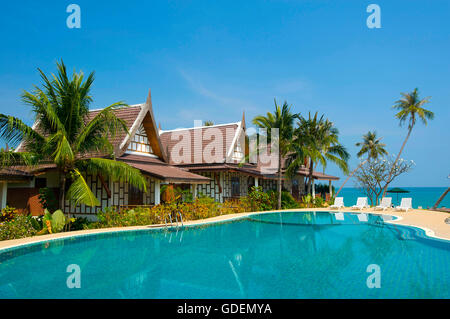Hotelanlage bin Lamai Beach, Insel Ko Samui, Thailand Stockfoto