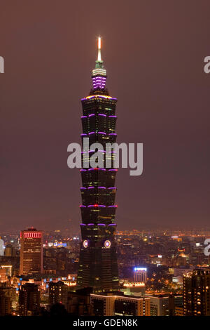 Taipeh-Tower 101, Taipeh, Taiwan Stockfoto