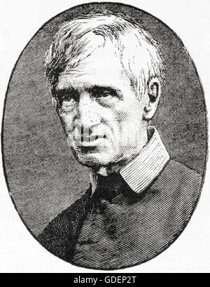 Newman, 1801 – 1890, aka Kardinal Newman, John Henry Cardinal Newman und seligen John Henry Newman. Katholischer Kardinal und Theologe. Stockfoto