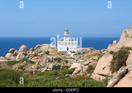 Leuchtturm, Capo Testa, Santa Teresa di Gallura, Sardinien, Italien Stockfoto