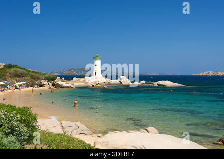 Leuchtturm, Porto Faro am Capo D´Orso, Sardinien, Italien Stockfoto