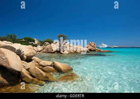 Capriccioli Beach, Costa Smeralda, Sardinien, Italien Stockfoto