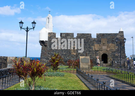 Burg in Garachico, Teneriffa, Kanarische Inseln, Spanien Stockfoto