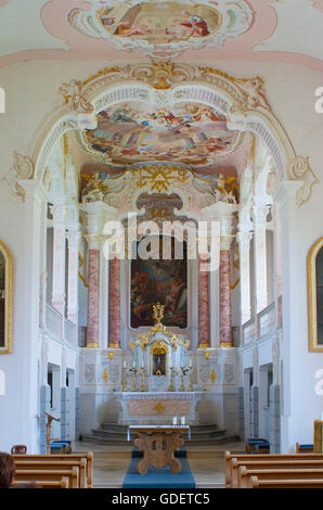 St.-Sebastian-Kapelle, Wertach, Allgäu, Bayern, Deutschland Stockfoto