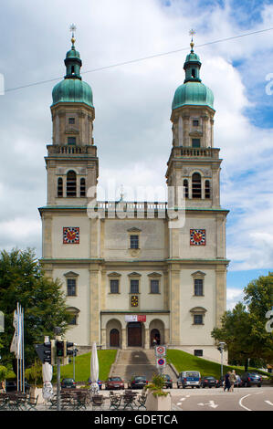 St. Lorenz Basilika in Kempten, Allgäu, Bayern, Deutschland Stockfoto