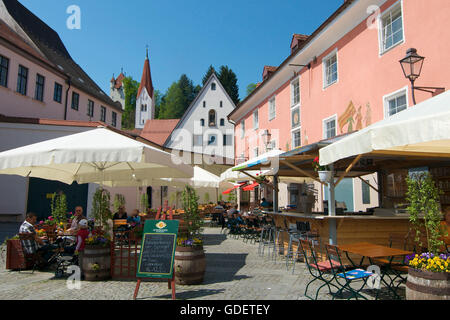 Restaurant in Kaufbeuren, Allgäu, Bayern, Deutschland Stockfoto