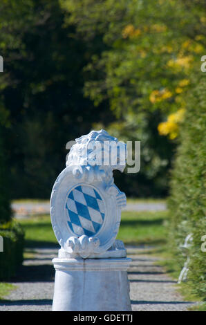 Symbolische bayerischen Löwen, Allgäu, Bayern, Deutschland Stockfoto