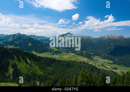 Kanzelwand, Kleinwalsertal Tal, Allgäu, Vorarlberg, Österreich Stockfoto