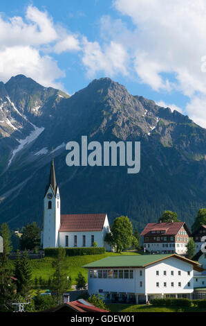 Hirschegg, Kleinwalsertal Tal, Allgäu, Vorarlberg, Österreich Stockfoto