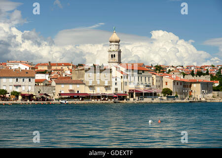 Kroatien, Europa, Insel Juni 2013, Krk, Altstadt Stockfoto