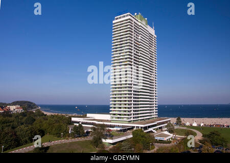 Maritim Hotel, Spa Ostseebad Travemünde, Bucht von Lübeck, Schleswig-Holstein, Deutschland, Travemünde, Lübecker Bucht Stockfoto