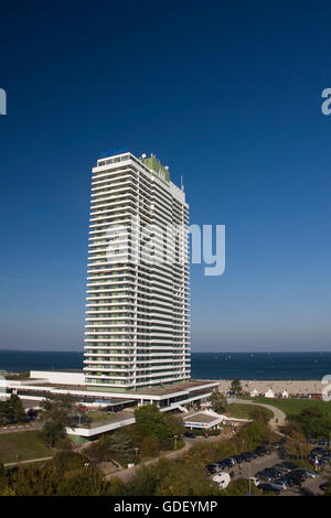 Maritim Hotel, Spa Ostseebad Travemünde, Bucht von Lübeck, Schleswig-Holstein, Deutschland, Travemünde, Lübecker Bucht Stockfoto