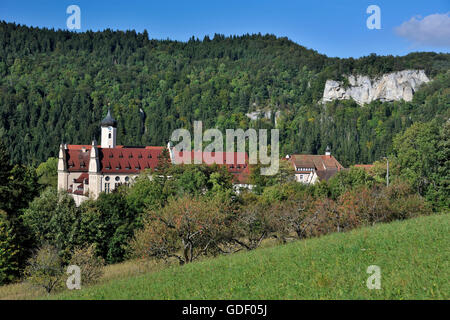 Natur Park oberen Donautal, Kloster Beuron, Baden-Württemberg, Deutschland Stockfoto