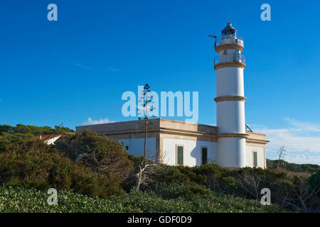 Leuchtturm, Cap de ses Salines, Mallorca, Balearen, Spanien Stockfoto