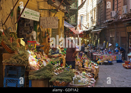 Vucciria Markt in Palermo, Sizilien, Italien Stockfoto